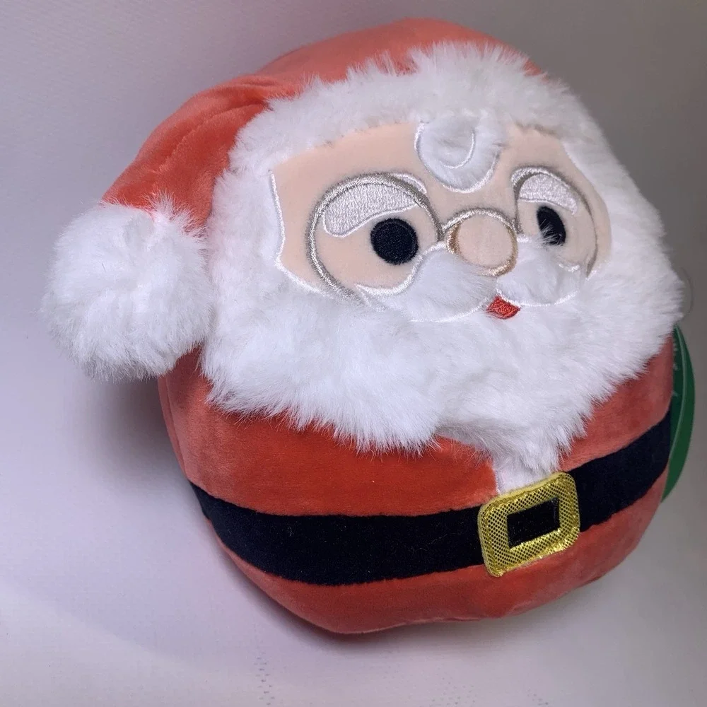Squishmallows SANTA St Nick Red White Holiday Christmas Fleece Plush Toy 7